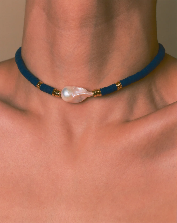 Luv AJ - The Seville Pearl Necklace in Silver