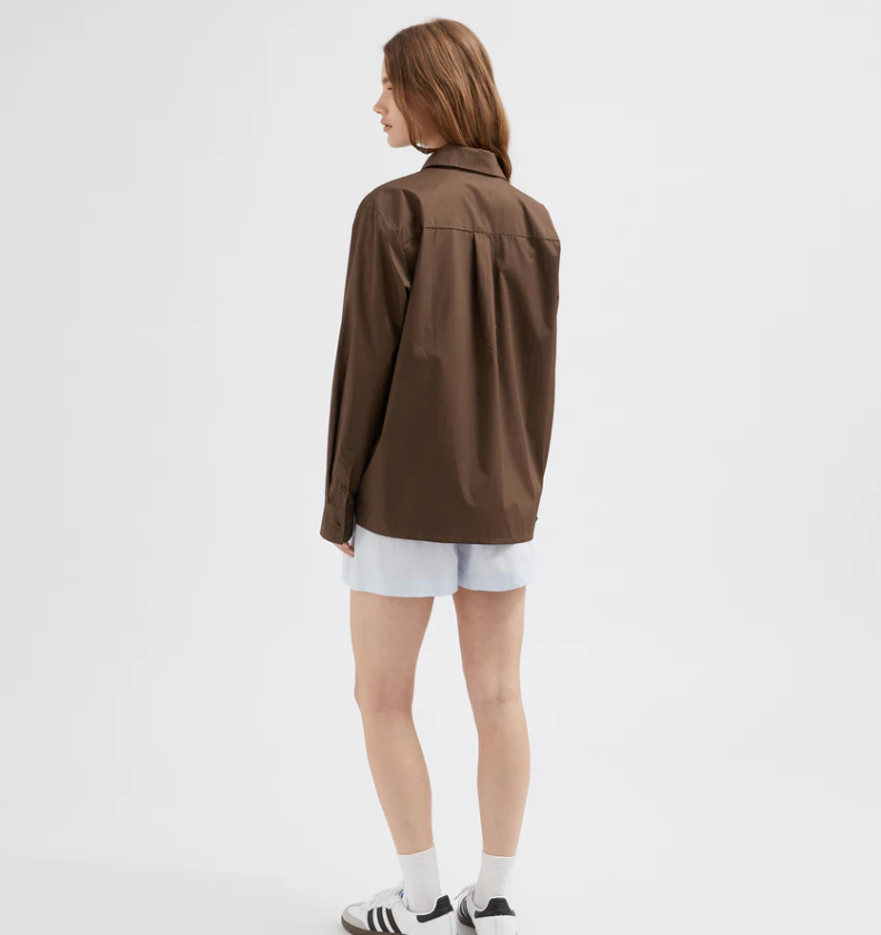 Holiday Shop Chocolate Cotton Shirt