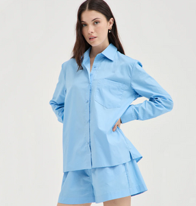 Holiday Shop - Blue Cotton Shirt