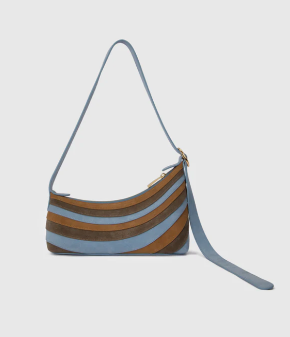 The Wolf Gang - Santo Shoulder Bag in Sky/Chocolate