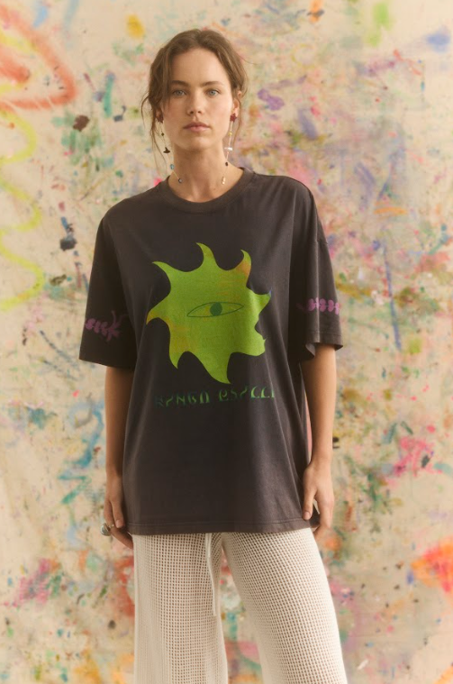 Kinga Csilla - Kate Eliza OG Tee in Washed Black