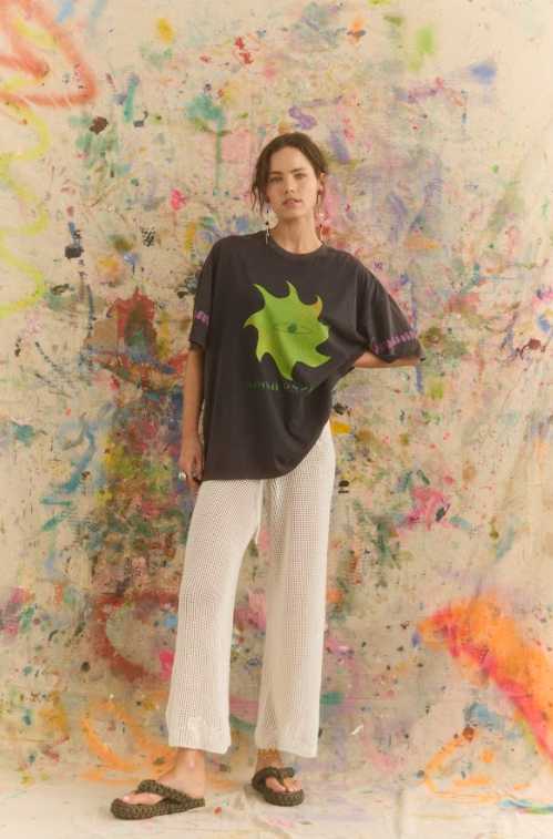 Kinga Csilla - Kate Eliza OG Tee in Washed Black