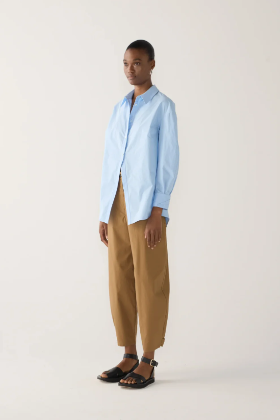 Foemina - Edith Pant in Cocoa Cotten Tencel