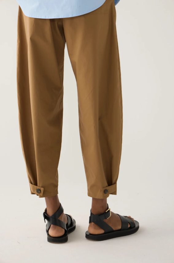 Foemina - Edith Pant in Cocoa Cotten Tencel