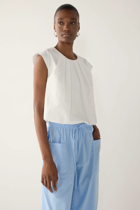 Foemina - Edna Pant in Chambray Poplin