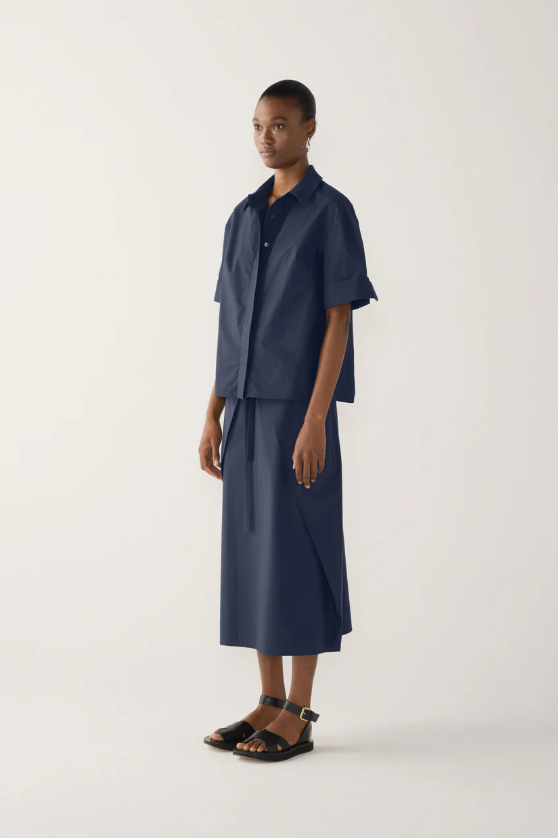 Foemina - Pixie Shirt in Navy Poplin