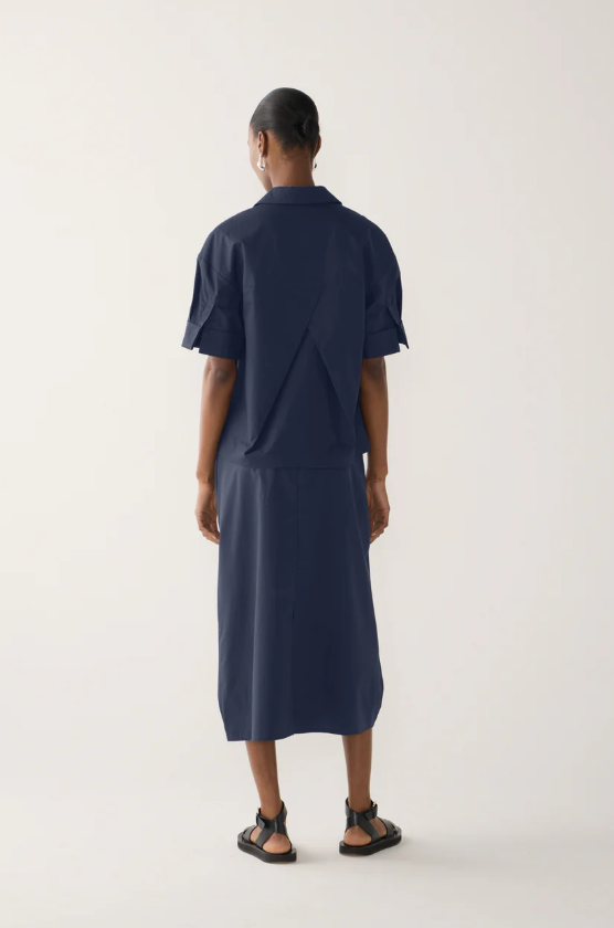 Foemina - Pixie Shirt in Navy Poplin