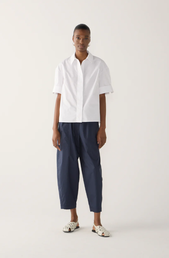 Foemina - Edna Pant in Navy Poplin