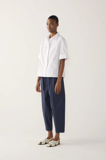 Foemina - Edna Pant in Navy Poplin