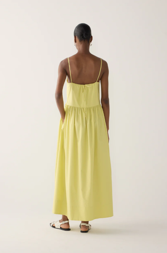 Foemina - Amanda Dress in Citrus Cotton Tencel