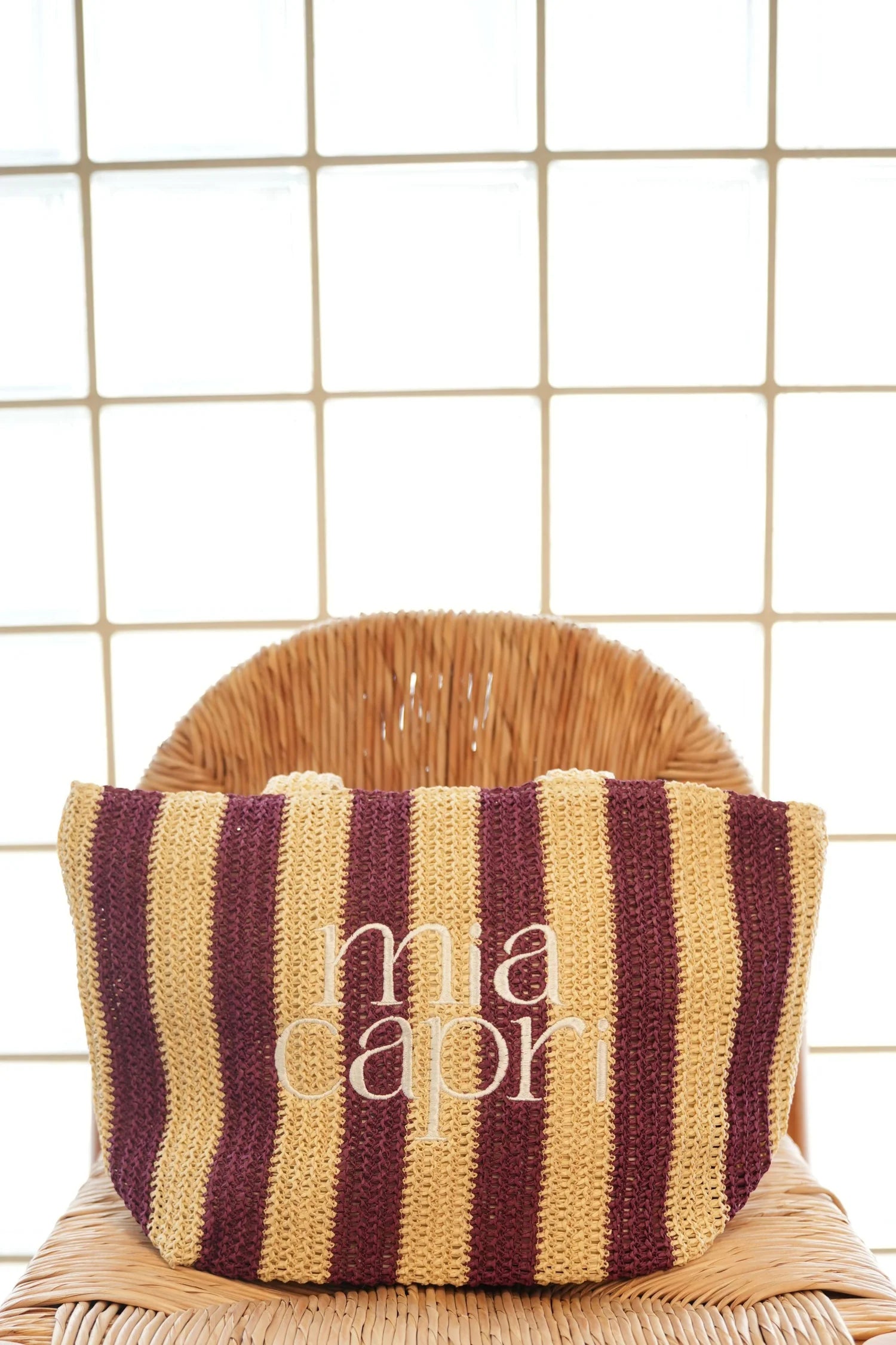 Mia Capri - Tote in Plum