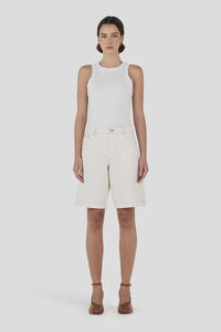 Hansen & Gretel - Jessie Denim Jorts in Ecru