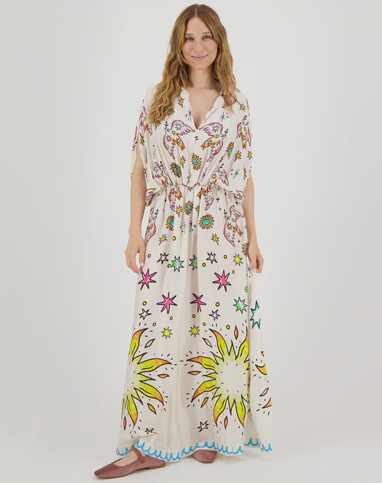 Me369 - Rose Kaftan Dress in Enlightenment