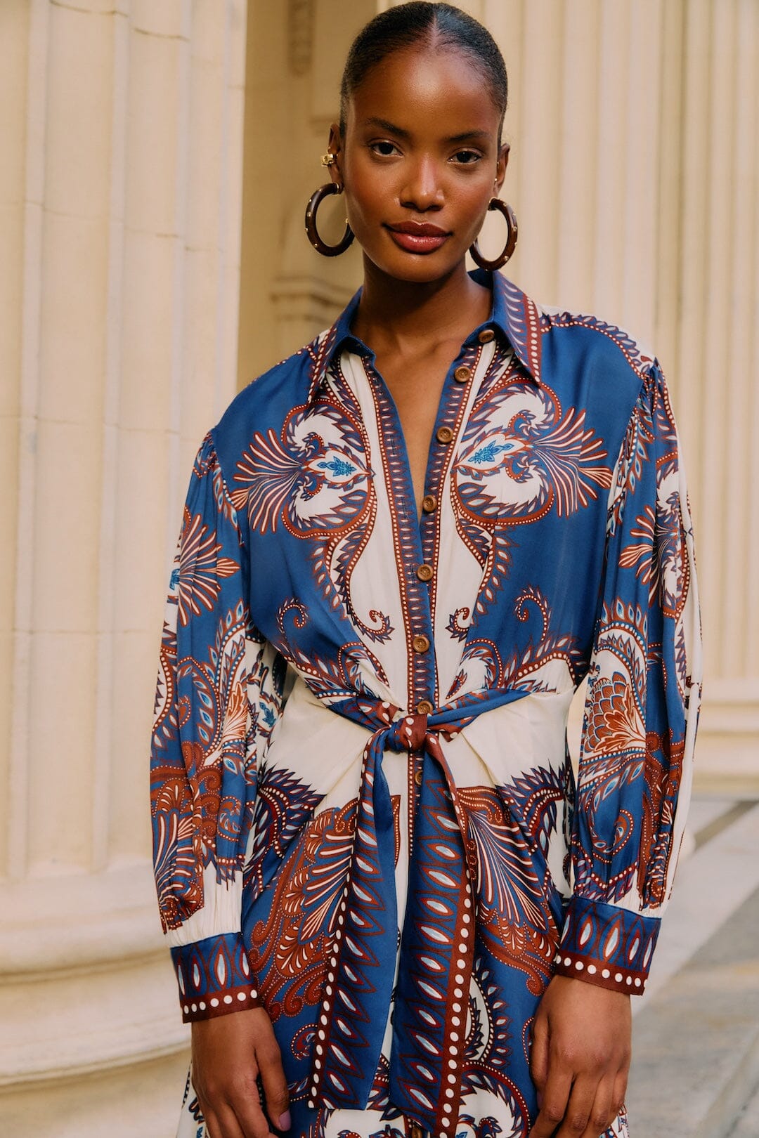 Farm Rio - Arabesque Scarf Midi Dress