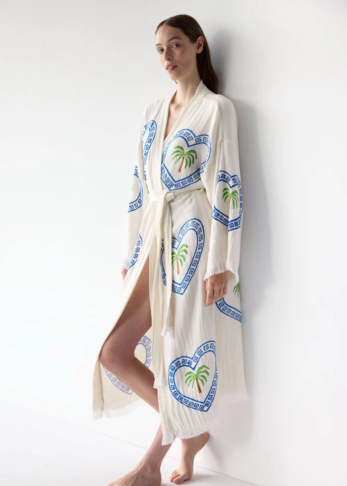 Cie Cie - Long Palm Robe in Natural