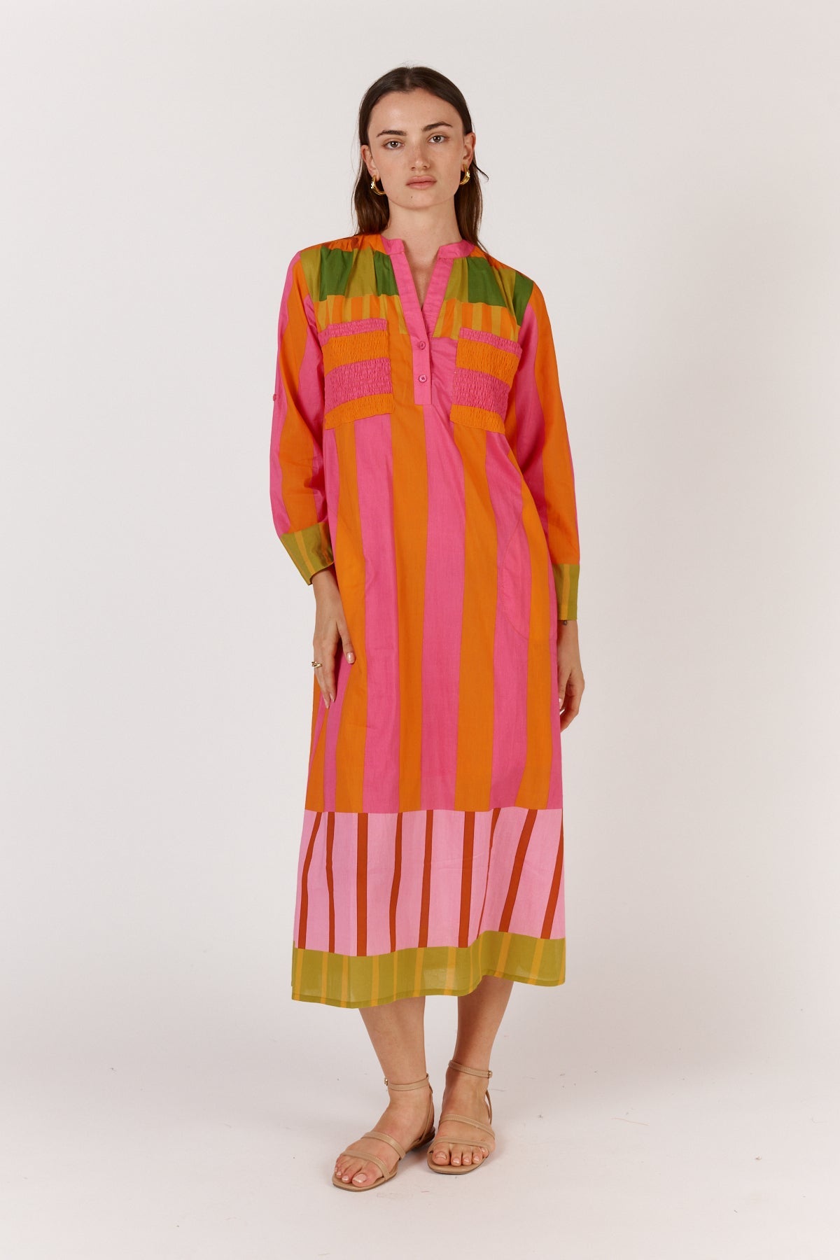 Itami - Boliviar LS Dress in Bright Multi