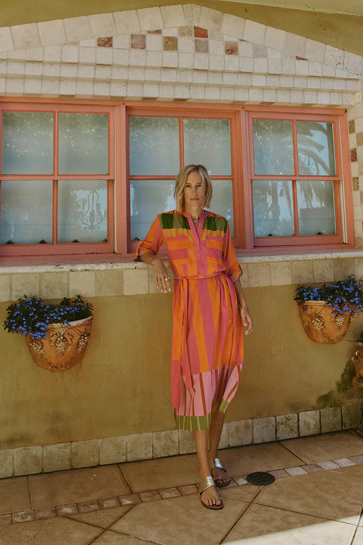 Itami - Boliviar LS Dress in Bright Multi