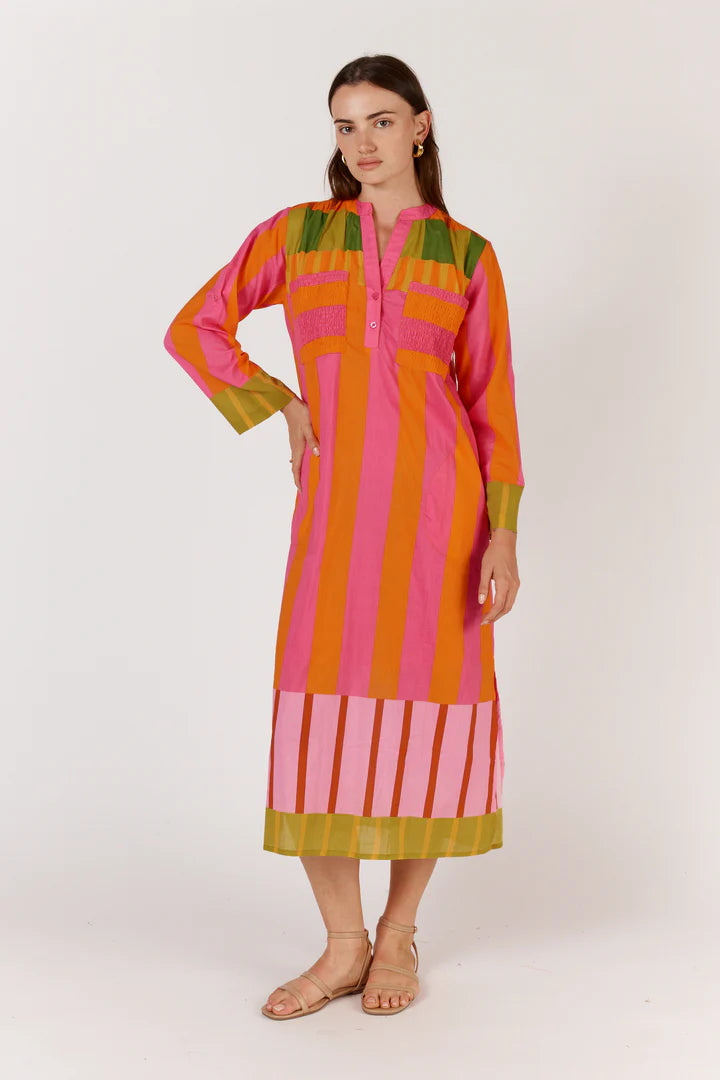 Itami - Boliviar LS Dress in Bright Multi