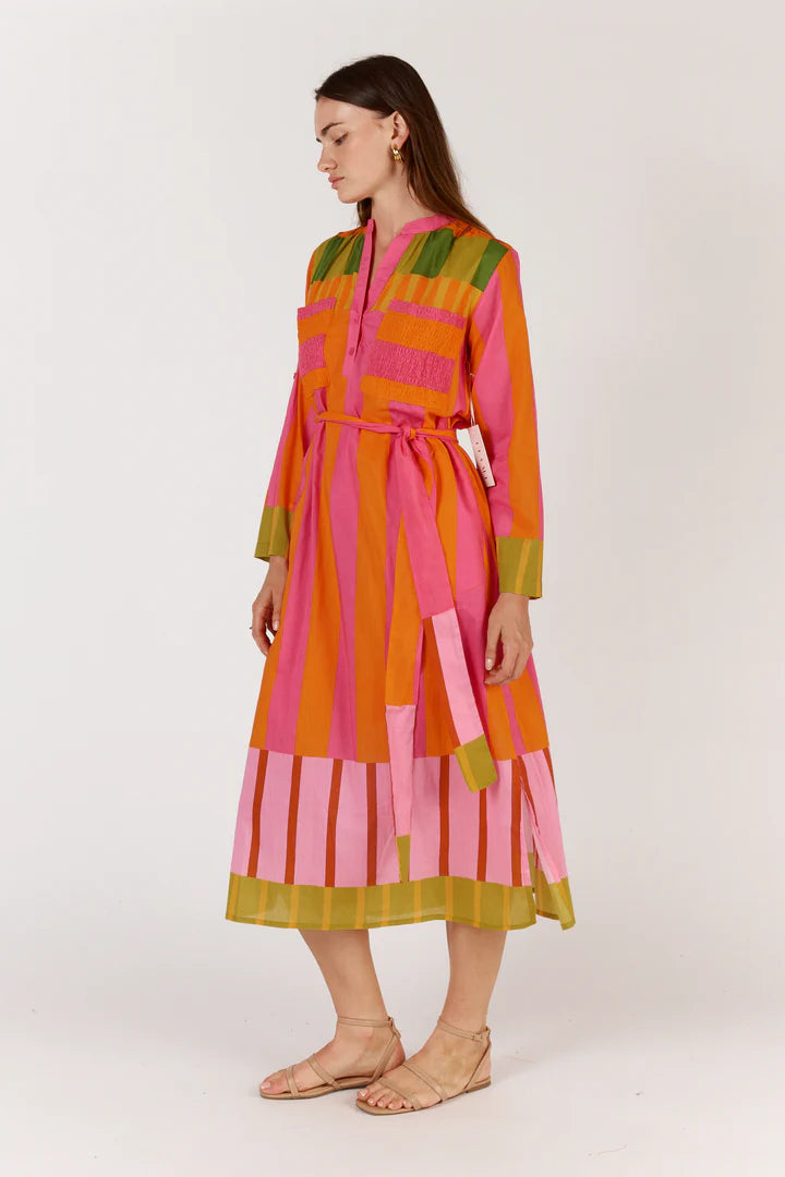 Itami - Boliviar LS Dress in Bright Multi