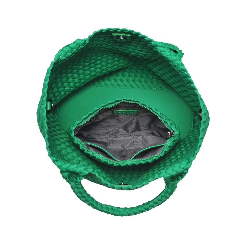 Sol & Selene - Sky's The Limit Med Tote in Kelly Green