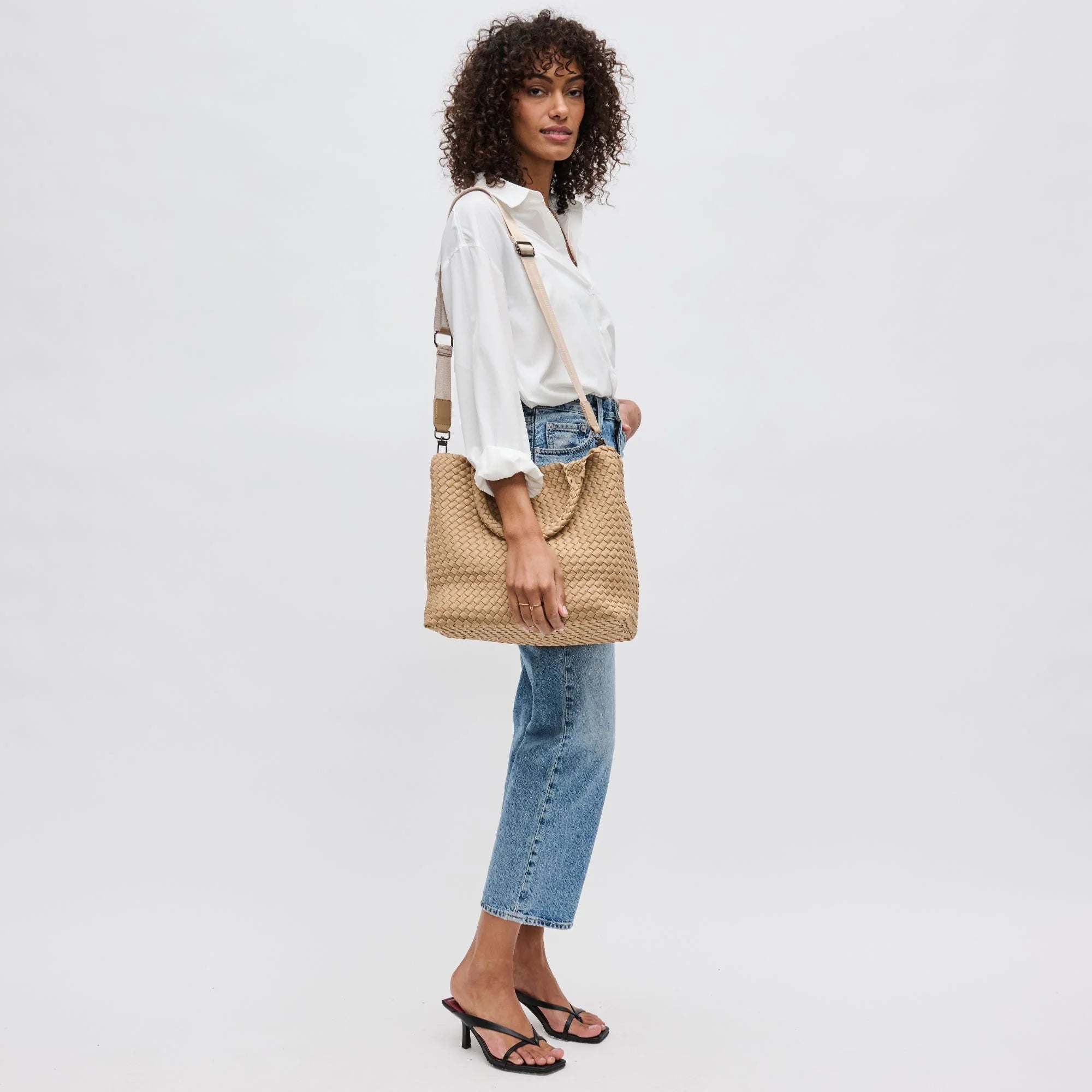 Sol & Selene - Sky's The Limit Med Tote in Nude