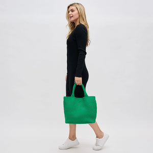 Sol & Selene - Sky's The Limit Med Tote in Kelly Green