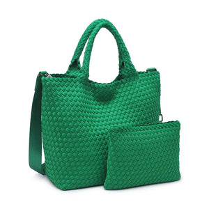 Sol & Selene - Sky's The Limit Med Tote in Kelly Green