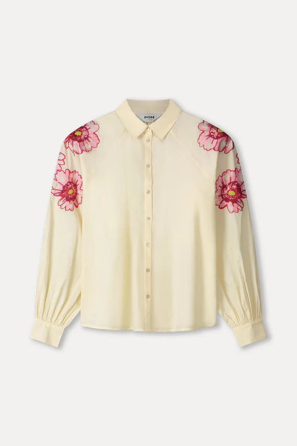 POM - Lexi Bouquet Blouse in Cream