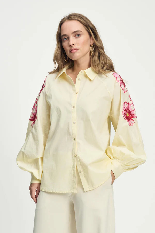 POM - Lexi Bouquet Blouse in Cream