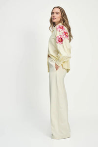 POM - Lexi Bouquet Blouse in Cream