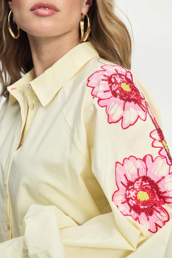 POM - Lexi Bouquet Blouse in Cream