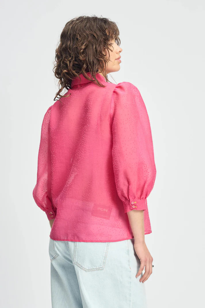 POM - Raspberry Dot Blouse
