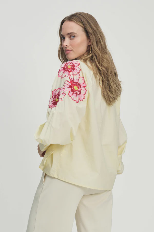 POM - Lexi Bouquet Blouse in Cream
