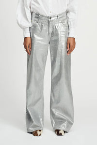 POM - Shimmer Silver Denim Jeans