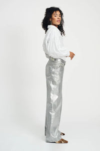 POM - Shimmer Silver Denim Jeans