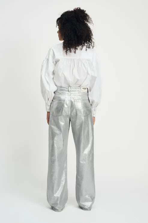 POM - Shimmer Silver Denim Jeans