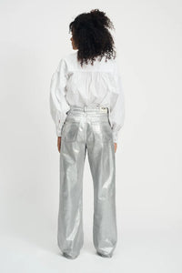 POM - Shimmer Silver Denim Jeans