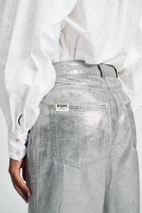 POM - Shimmer Silver Denim Jeans