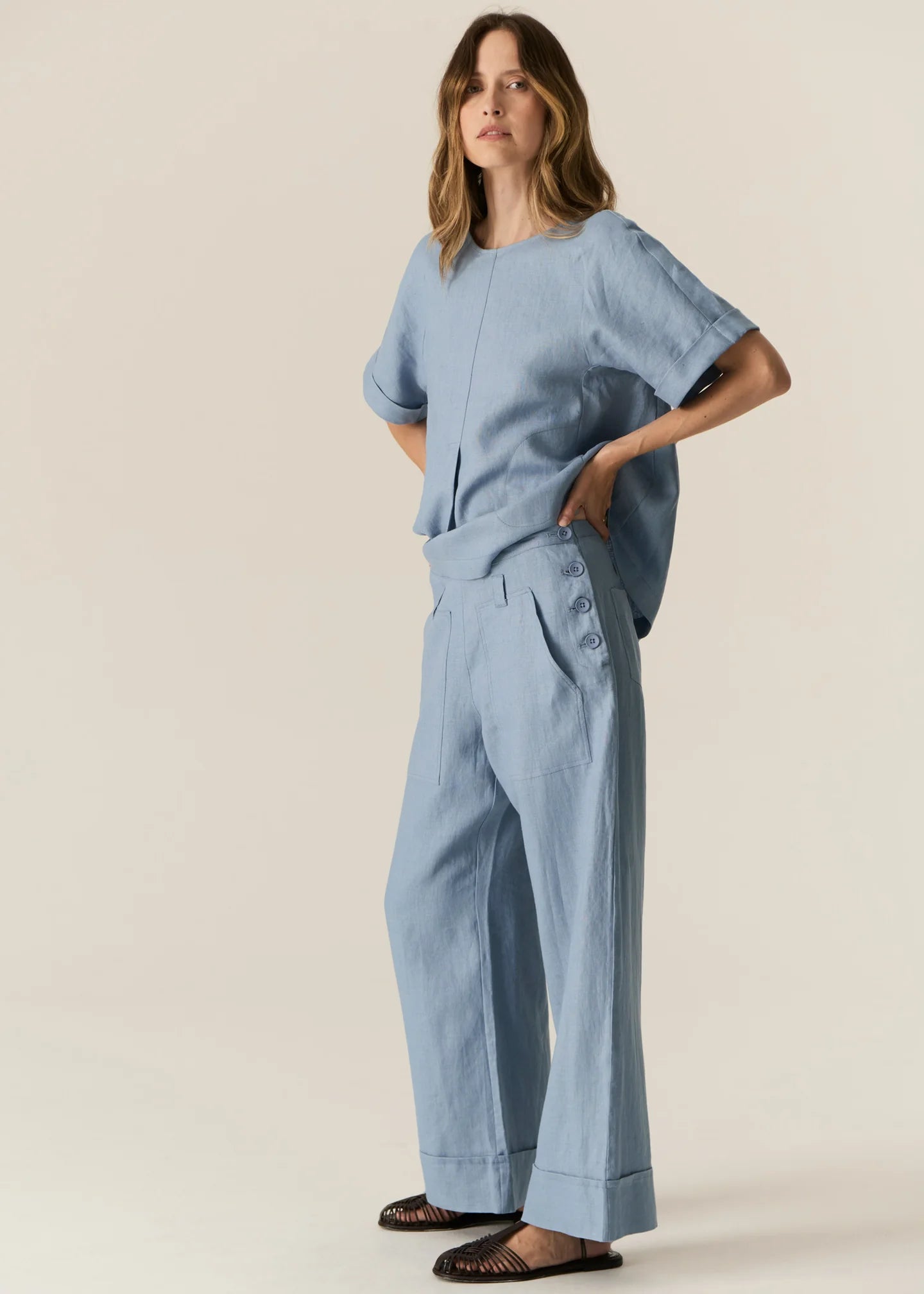 POL - Saga Pant in Blue