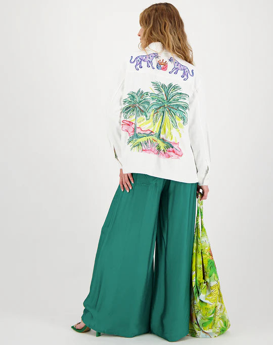 Me369 - Briann Embroidered Jacket in White