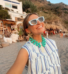 Chrissy L Jewellery - Eternal Necklace in Turquoise