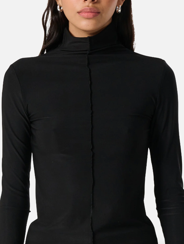 Ena Pelly - Freya Long Sleeve Top in Black
