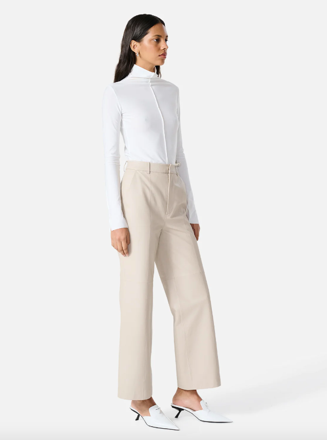 Ena Pelly - Stanford Leather Pant in Turtle Dove