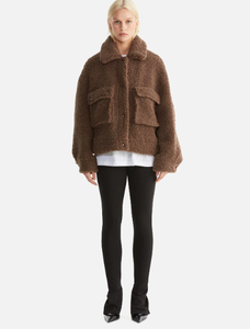 Ena Pelly - Emery Faux Fur Jacket in Cocoa